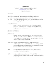 WENHUA SHI Art and Art History, 13 Oak Drive, Colgate University Wshi@Colgate.Edu 303-513-2263