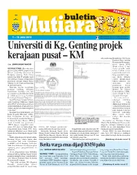 Buletin Mutiara Bulan Julai 1