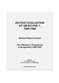 Ex-Post Evaluation of Objective 1, 1994-1999