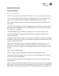 Faysal Bank Debit Card Terms & Conditions