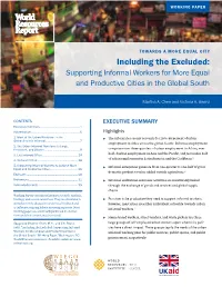 Including the Excluded: Supporting Informal Workers for More Equal and Productive Cities in the Global South
