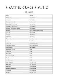 M & G Song List .Pages