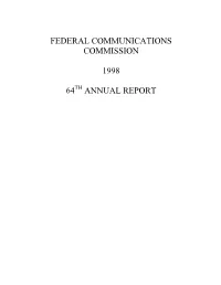 1998 FCC Annual Report