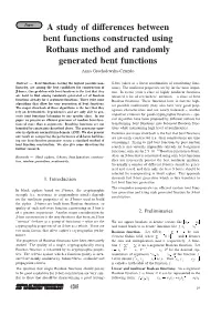 A Study of Differences Between Bent Functions Constructed Using