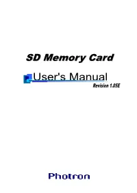 SD Memory Cards