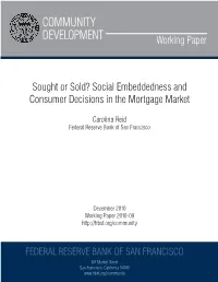 COMMUNITY DEVELOPMENT Working Paper