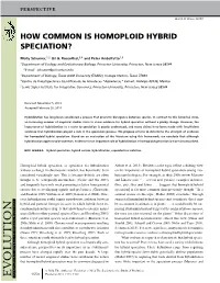 How Common Is Homoploid Hybrid Speciation?