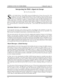 Interpreting the PKK's Signals in Europe