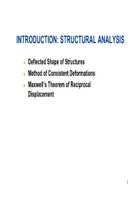 Introduction: Structural Analysis
