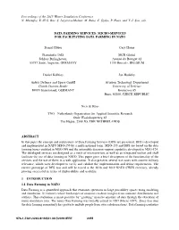 Micro-Services for Facilitating Data Farming in Nato