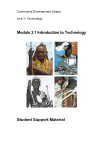 Module 3.1 Introduction to Technology Student Support Material