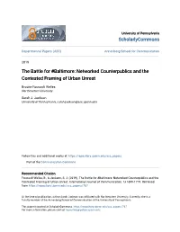 Networked Counterpublics and the Contested Framing of Urban Unrest