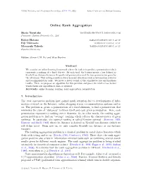 Online Rank Aggregation