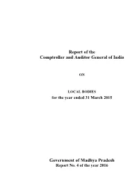 Report of the Comptroller and Auditor General of India Government