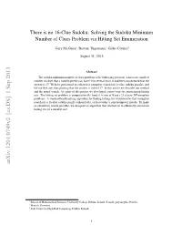 Solving the Sudoku Minimum Number of Clues Problem Via Hitting Set Enumeration