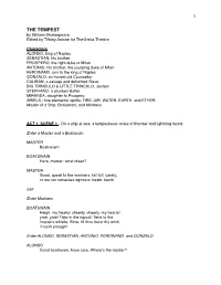 The Tempest -THEATRICS