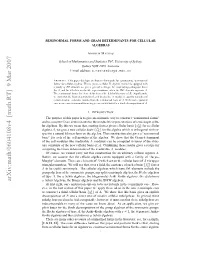 Arxiv:Math/0604108V4 [Math.RT] 9 Mar 2007 a Lers Yti Ema Ht Trigfo Ie Cell Given a from Starting That, Mean We This by Repres Irreducible Algebras