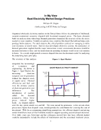 Best Electricity Market Design Practices