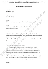 Libraries Act 1997