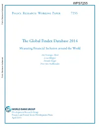 The Global Findex Database 2014