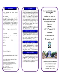 Veer Surendra Sai University of Technology Burla QIP Short Term