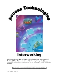 Access Technologies Interworking Page 2 / 62