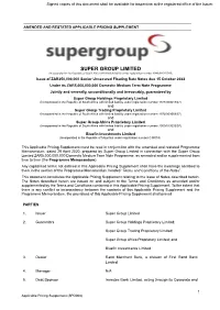 Amended Applicable Pricing Supplement Spg008