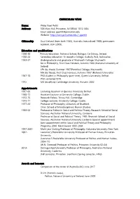 Curriculum Vitae