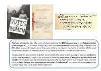 February Will See the Start of a Series of Events Marking the 100Th