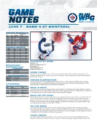 Game Notes Game Notes