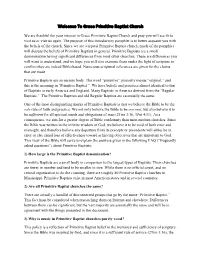 Introduction and Welcome