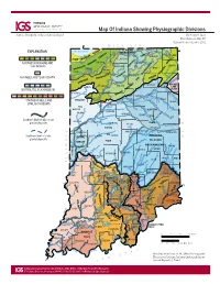 Map of Indiana Showing Physiographic Divisions John C