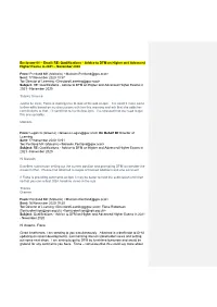 Qualifications - Advice to DFM on Higher and Advanced Higher Exams in 2021 – November 2020