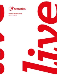 RETRO PROSPECTIVE Yearbook 17/18 TRANSDEV - Retro-Prospective