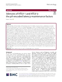 Silencers of HTLV-1 and HTLV-2