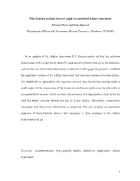 Why Kastner Analysis Does Not Apply to a Modified Afshar Experiment