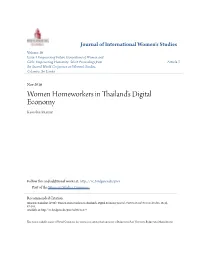 Women Homeworkers in Thailand's Digital Economy