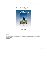 Download PDF # Python First: the Joy of Success