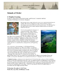 Islands of Order