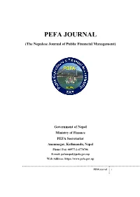 Pefa Journal
