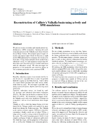Reconstruction of Callisto's Valhalla Basin Using N