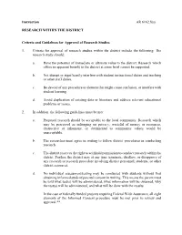 Research Within the District