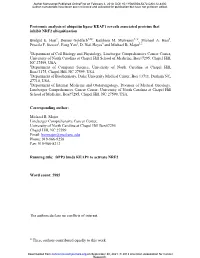 Ψ These Authors Contributed Equally to This Work. Proteomic Analysis Of