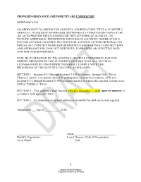 An Ordinance to Amend the Augusta, Georgia Code, Title