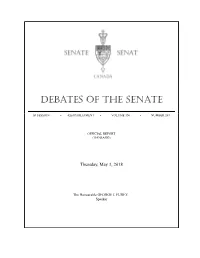 Debates of the Senate