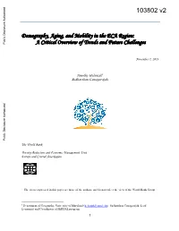 Demography, Aging, and Mobility in the ECA Region