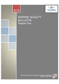 Marine Quality Bulletin Is Published As Part of the Official Statistics Program (OSP)