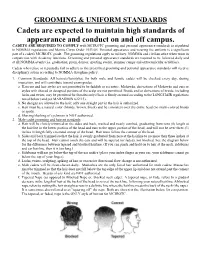 MCJROTC UNIFORM STANDARDS A