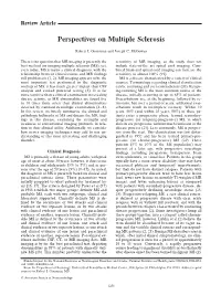 Perspectives on Multiple Sclerosis