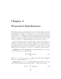 Chapter 4 Truncated Distributions